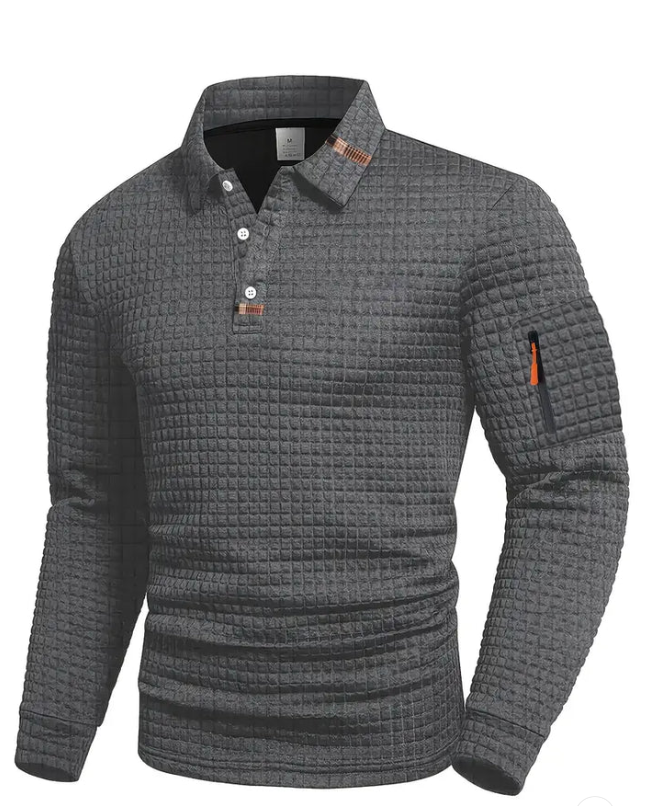 polo testurizzata con taschino