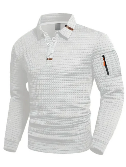 polo testurizzata con taschino