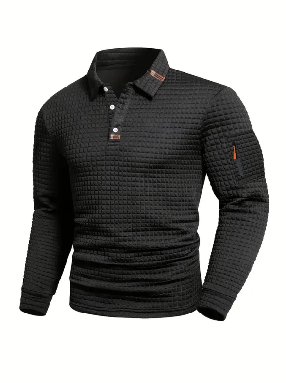 polo testurizzata con taschino