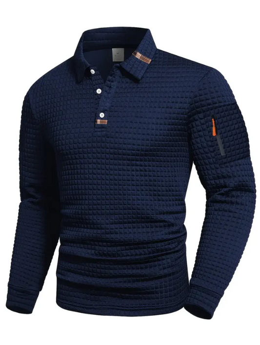 polo testurizzata con taschino