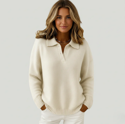 Maglione morbido con colletto
