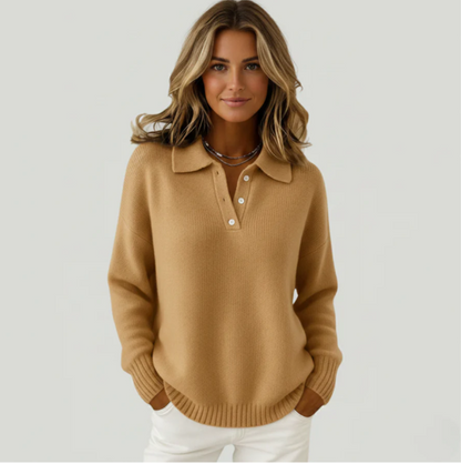 Maglione morbido con colletto
