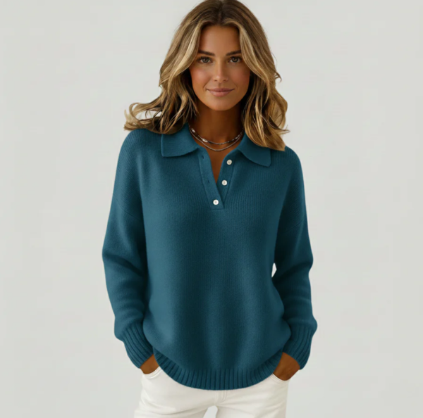 Maglione morbido con colletto